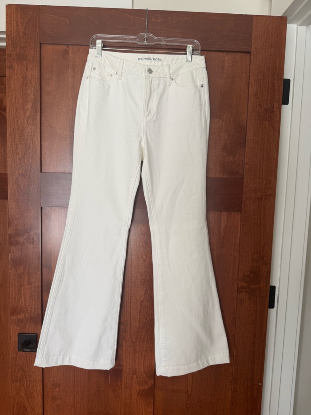 Michael Kors white Flare Jeans